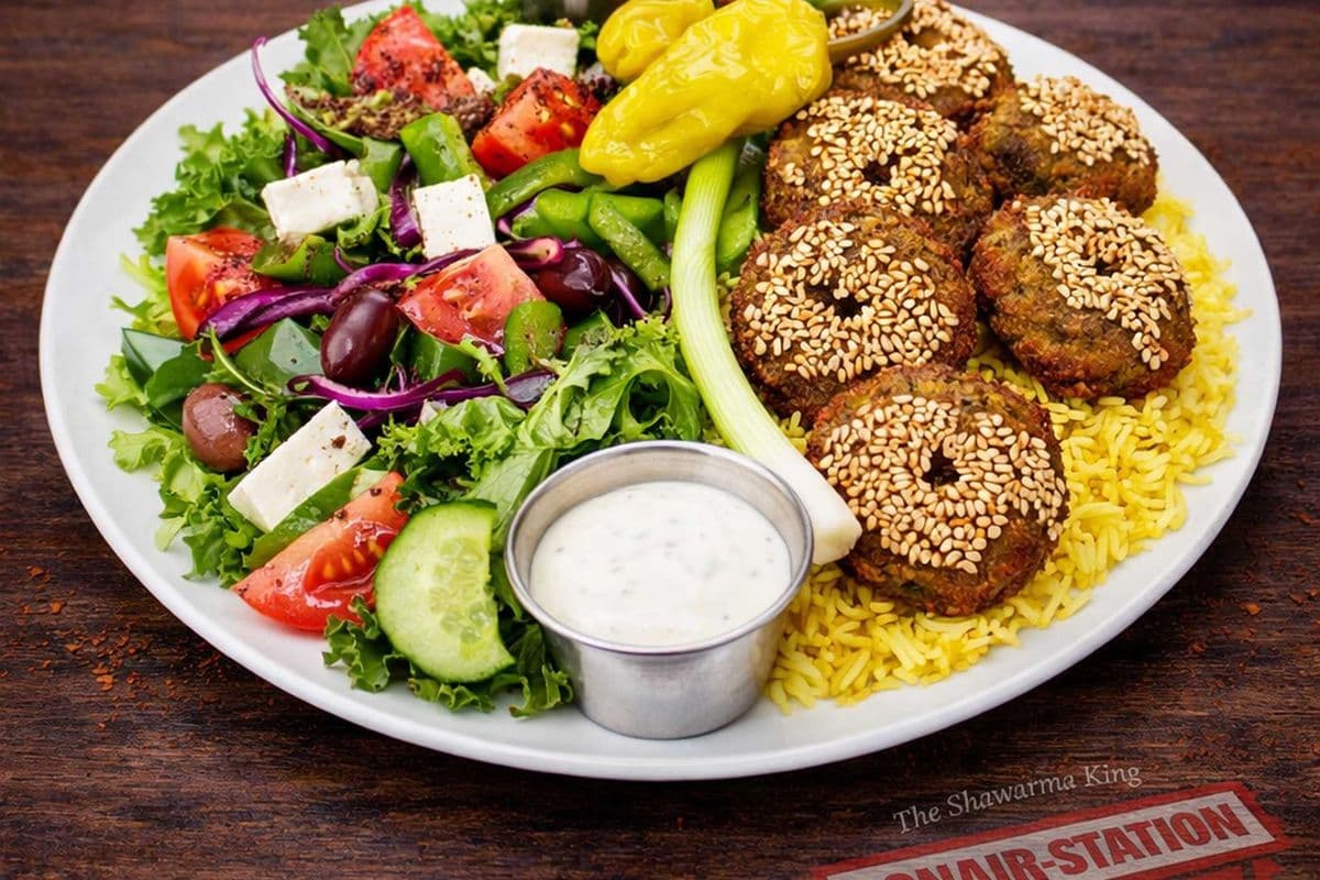Falafel and Rice Plate
