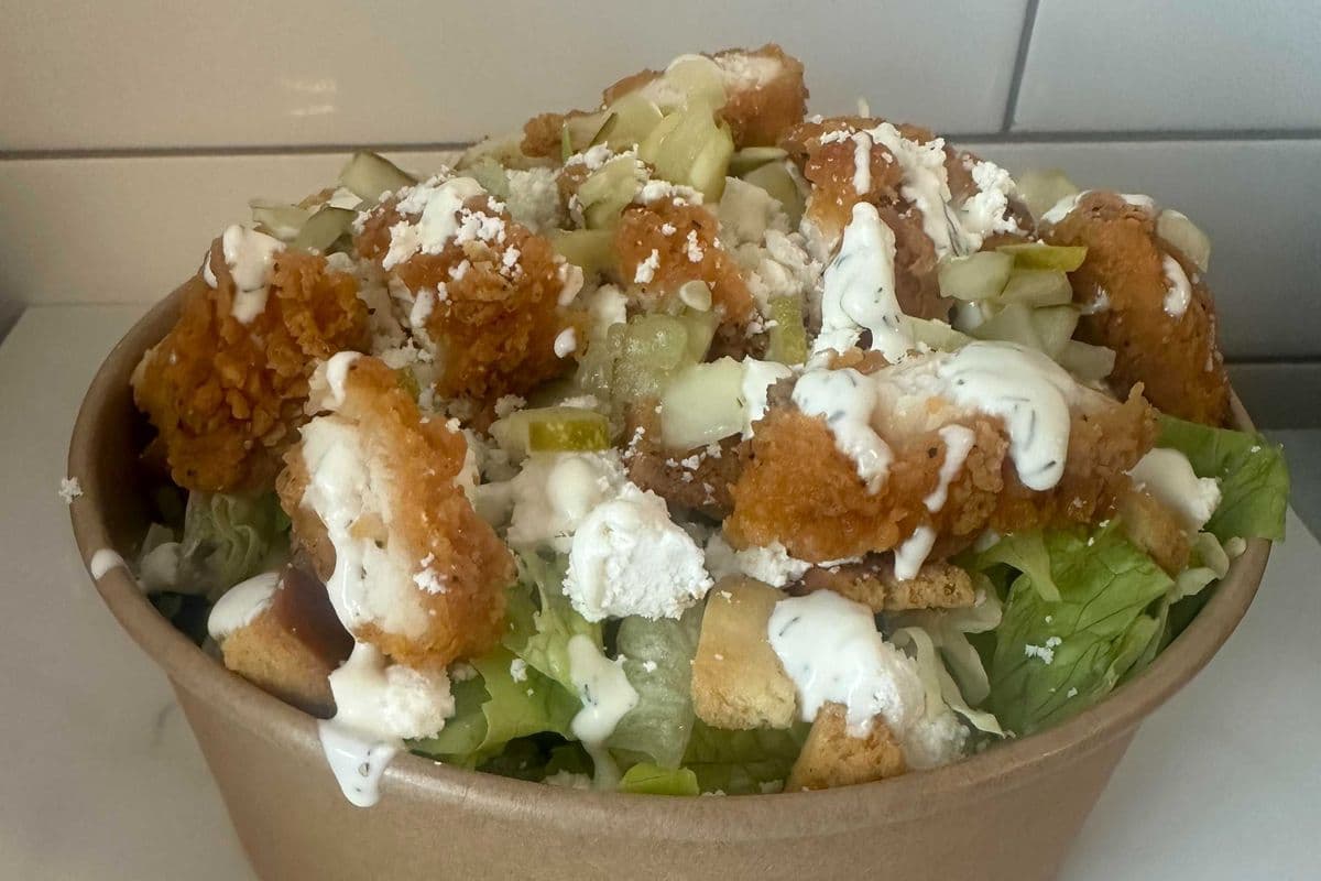 CRISPY CHICKEN PICKLE SALAD