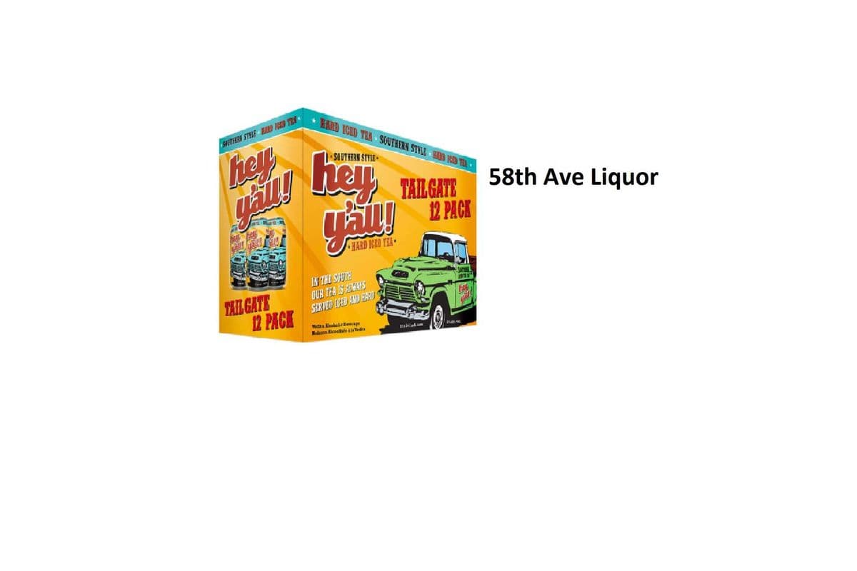 HEY Y'ALL TAILGATE HARD ICED TEA CANS (1 x 12x341ML)