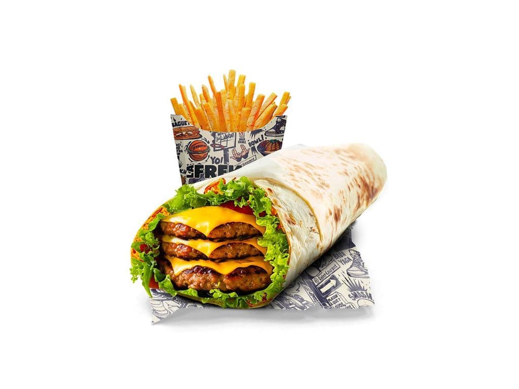 Wrap Burger + Frite