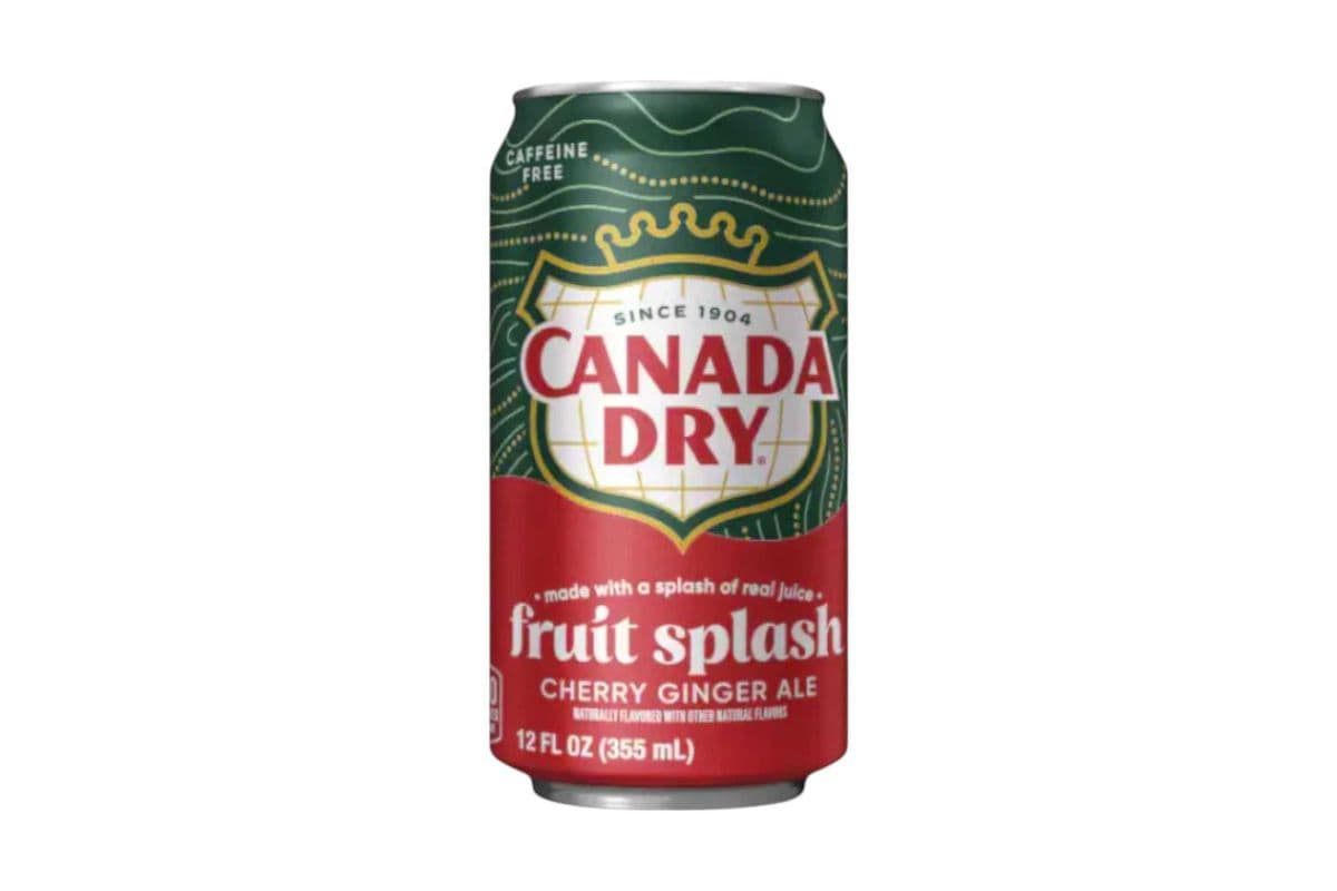 Canada Dry Fruit Splash Cherry Ginger Ale Zero Sugar (355ml) (5 Cal)
