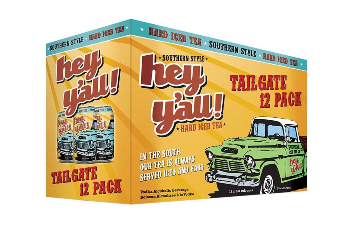 Hey Y'all Original Iced Tea (12 x 341 ml Cans)