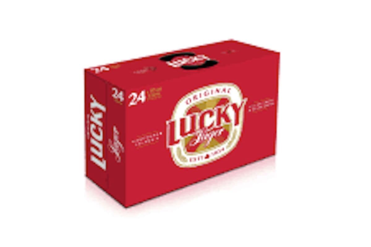 Lucky LAGER Beer 24 CANS (24 x 355 ml Cans)