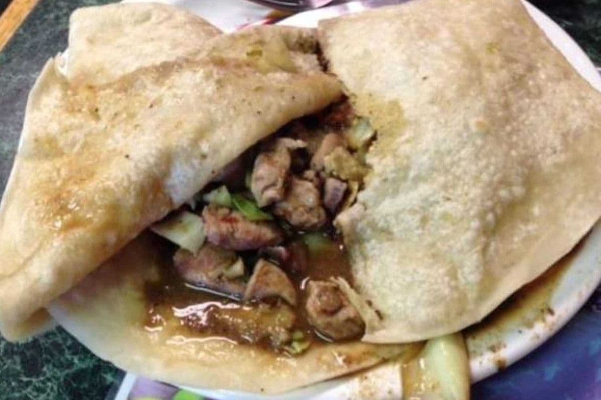 Jerk Pork Roti