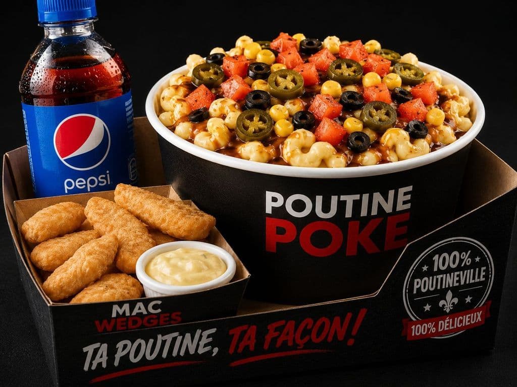 POKE FIESTA & BOUCHÉES MAC AU FROMAGE TRIO