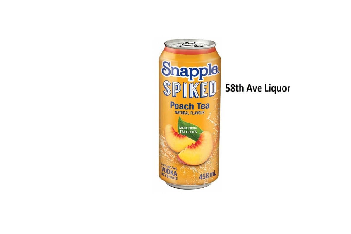 SNAPPLE SPIKED PEACH TEA CAN (1 x 458ML)