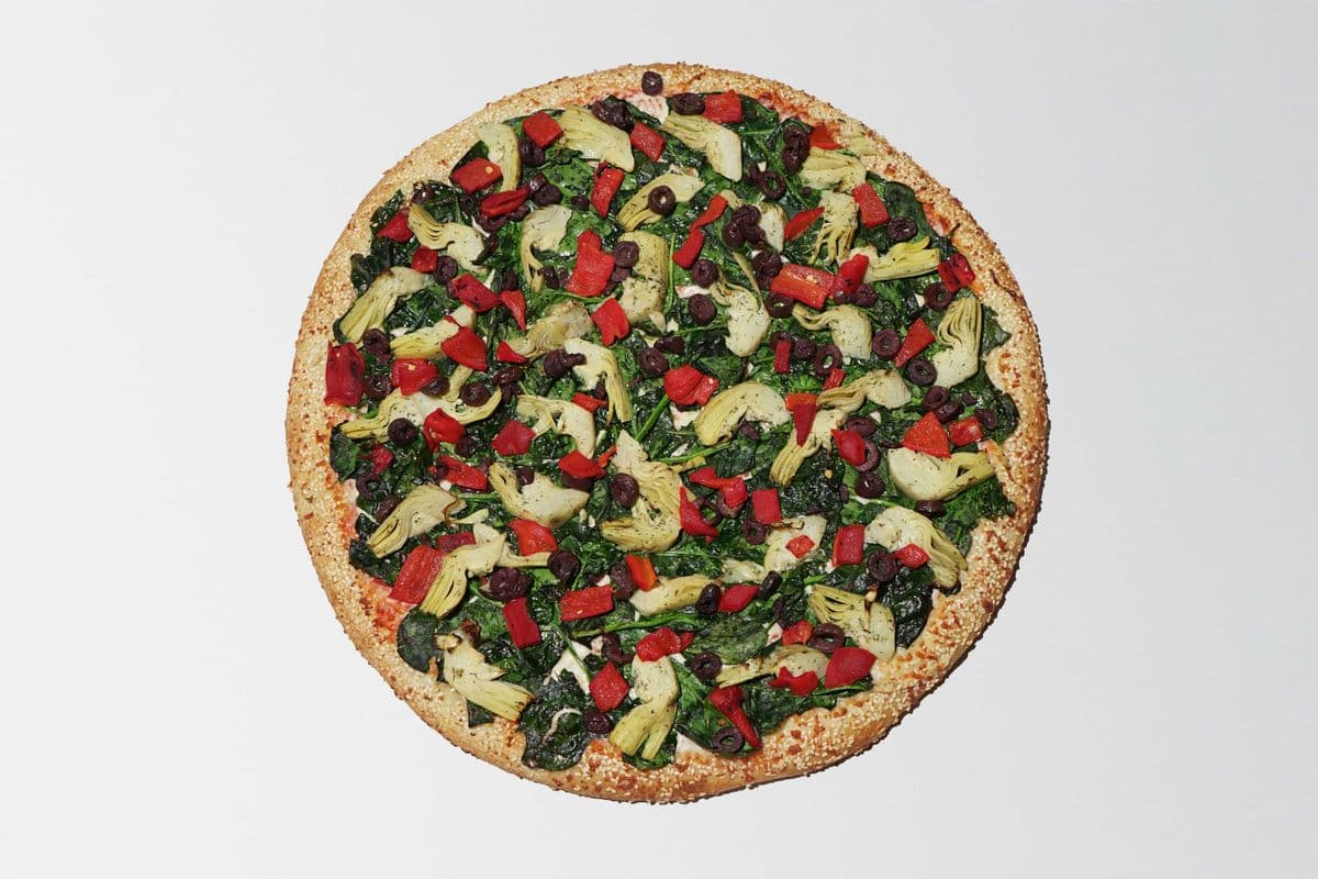 X-Large Mediterranean Spinach Pizza