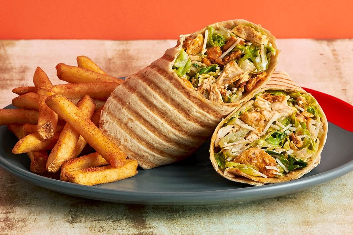 Classic Chicken Caesar Wrap with One Regular Side
