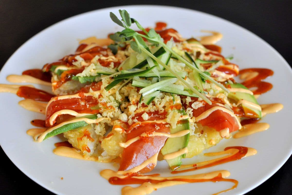 Spicy Salmon Pizza