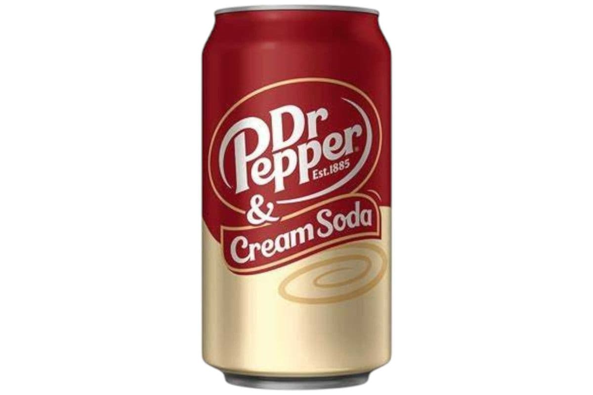 Dr Pepper & Cream soda (355ml) (150 Cal)