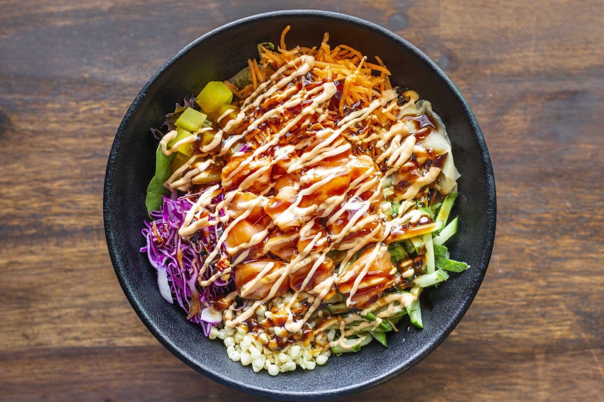 Gluten Free Salmon Poke Bowl