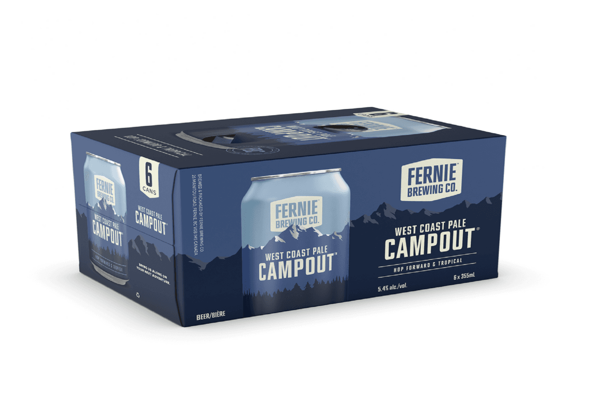 795563. Fernie Brewing Campout West Coast Pale (6 Cans) (1 x 6pc)