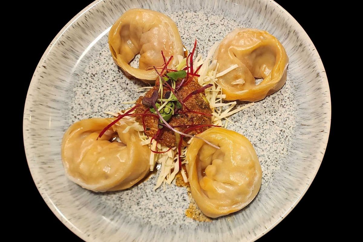 Steamed Kimchi Dumplings