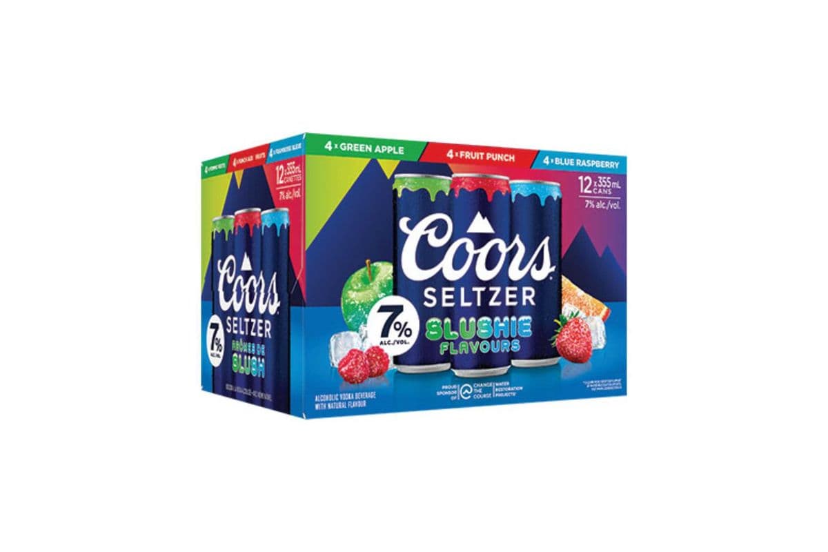Coors Seltzer Slushie Mix 7% (12 x 355ml Cans)