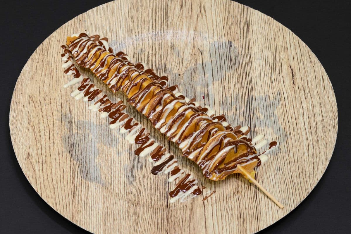 Trio Belgian Waffle on Stick