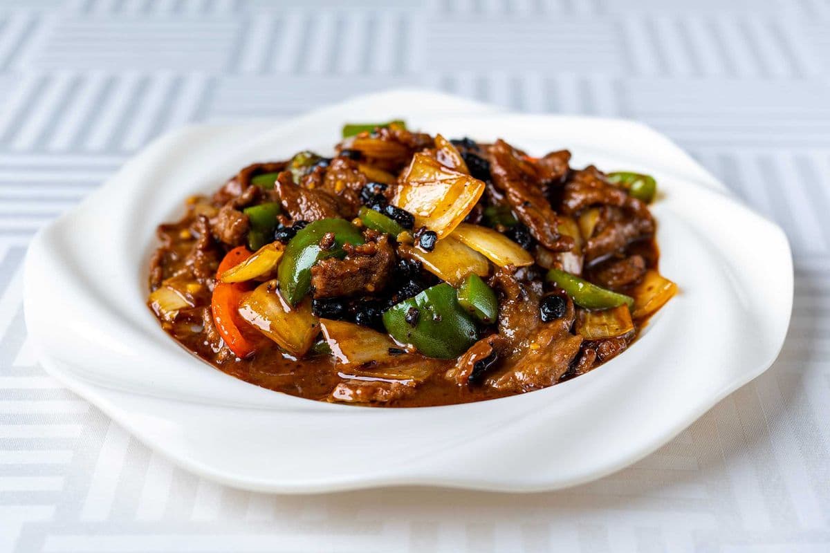 511-Boeuf sautés à la sauce aux fèves noires 豉汁牛肉