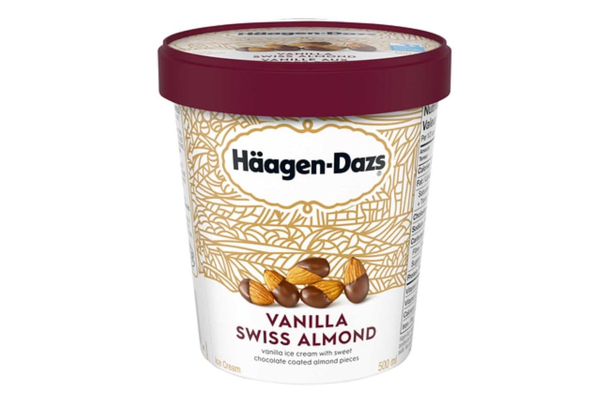 Hagen Dazs Vanilla Swiss Almond (500ml)