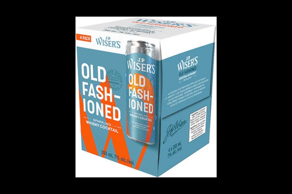 J P WISER'S OLD FASHIONED SPARKLING WHISKY COCKTAIL (4 x 355ML CANS) (4 x 355ML)