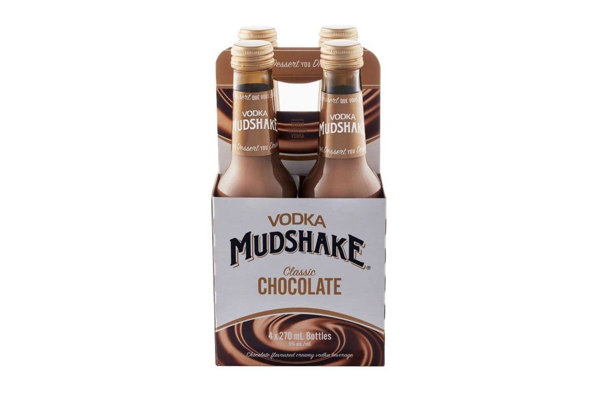 824490- Mudshake Original Chocolate Vodka (4 x 270 ml Bottles)