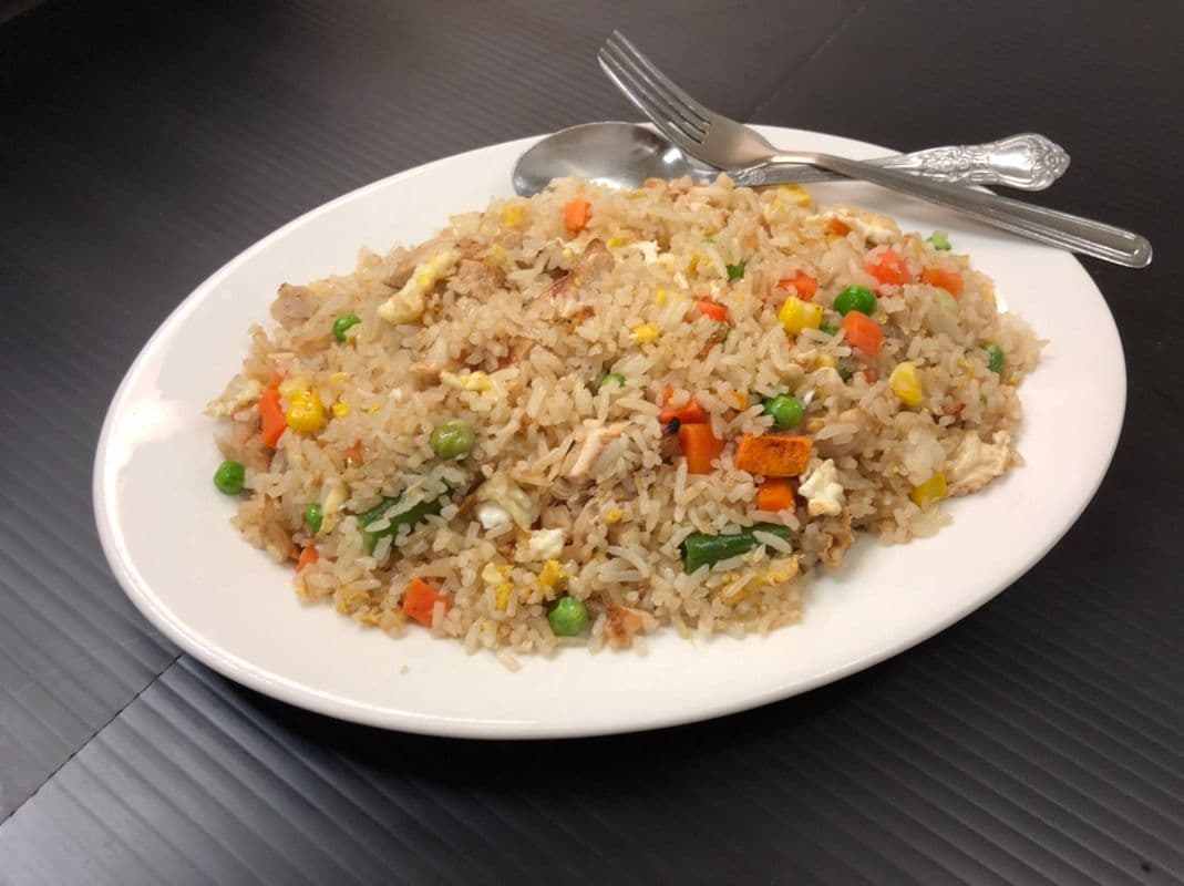 CFR. Chicken Fried Rice with Egg and Mixed Vegetables