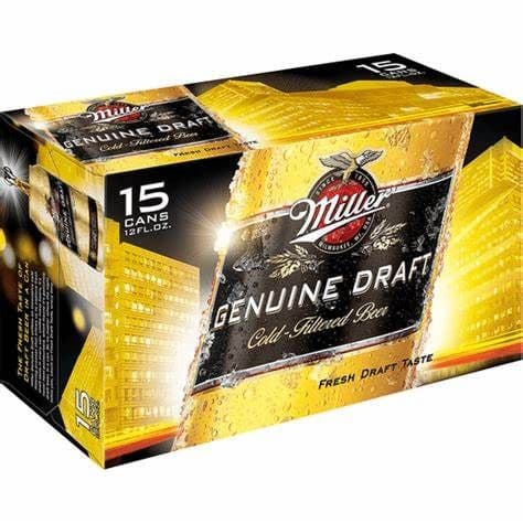 Miller Genuine Draft (15 x 355ml)