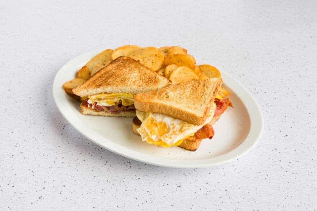 TOASTED BACON EGG SANDWICH