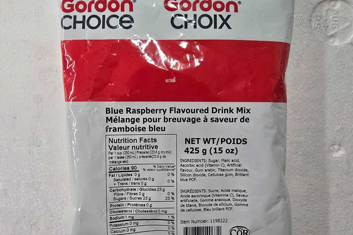 Gordon choice Blue Raspberry flavour drink mix 425g (425g)