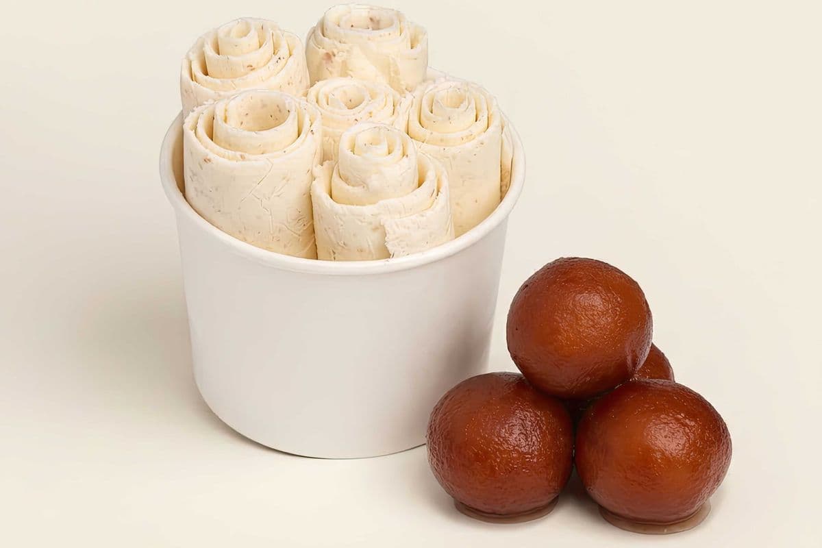 Gulab Jamun Premium Rolled Ice Cream