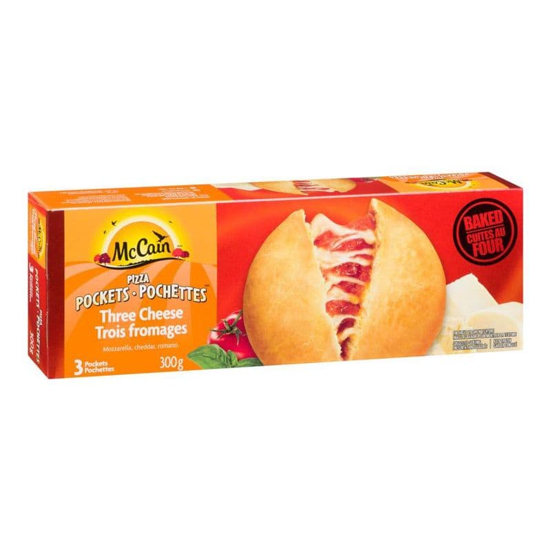 Mc Cain Pizza Pochettes 3 Fromage 300g/ Mc Cain Pizza Pockettes 3 Cheese 300g