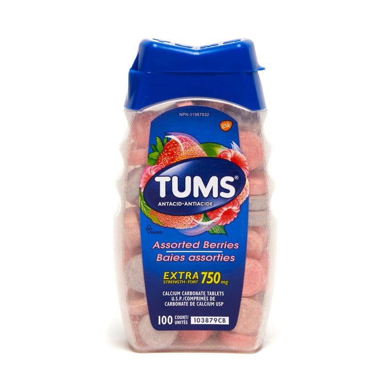 Tums Antiacide 100 unites/  Tums Antacid 100 count