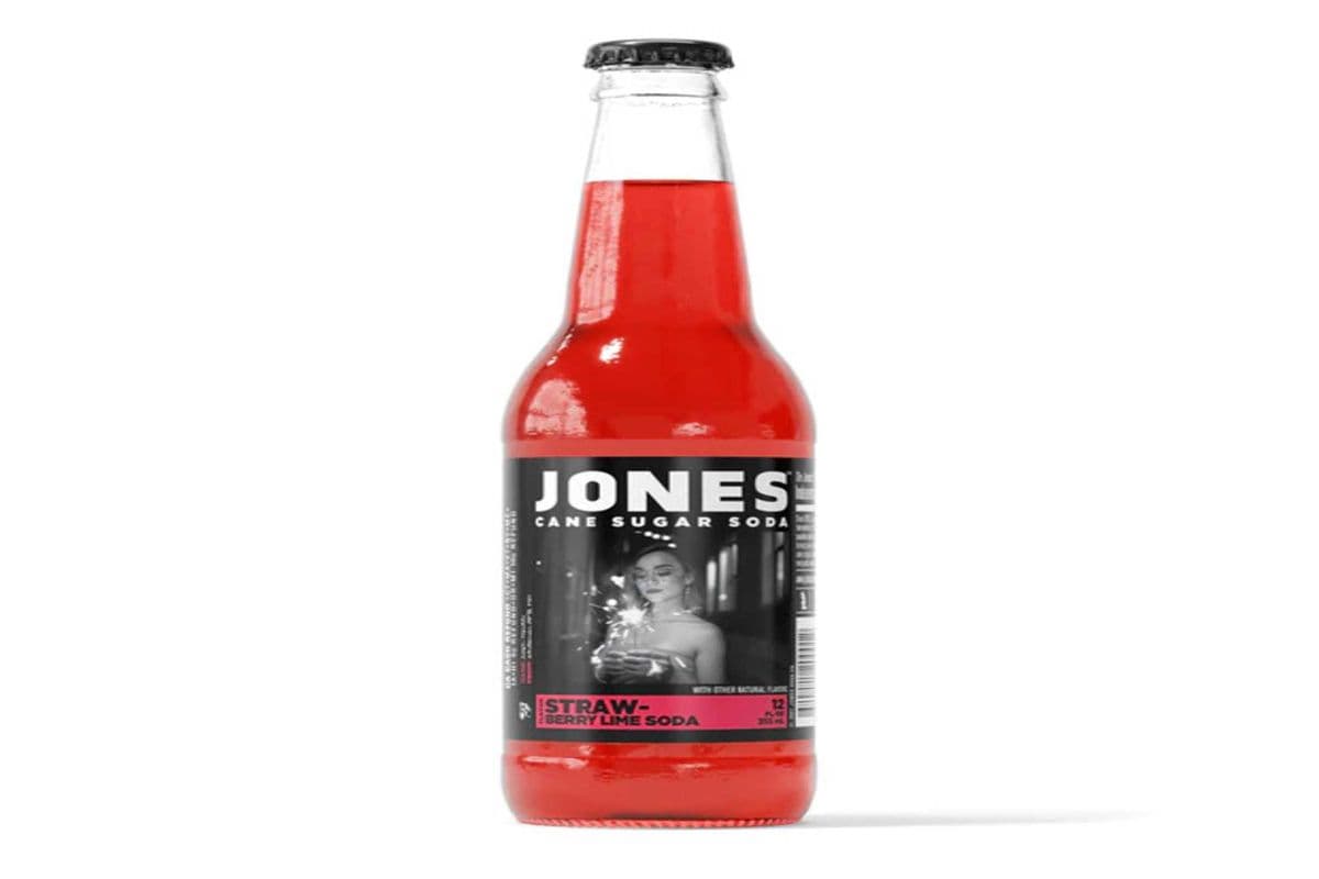 Jones Cane Sugar Soda- Strawberry Lime Soda (355 ml)