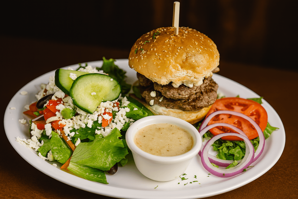 Mediterranean Feta Burger
