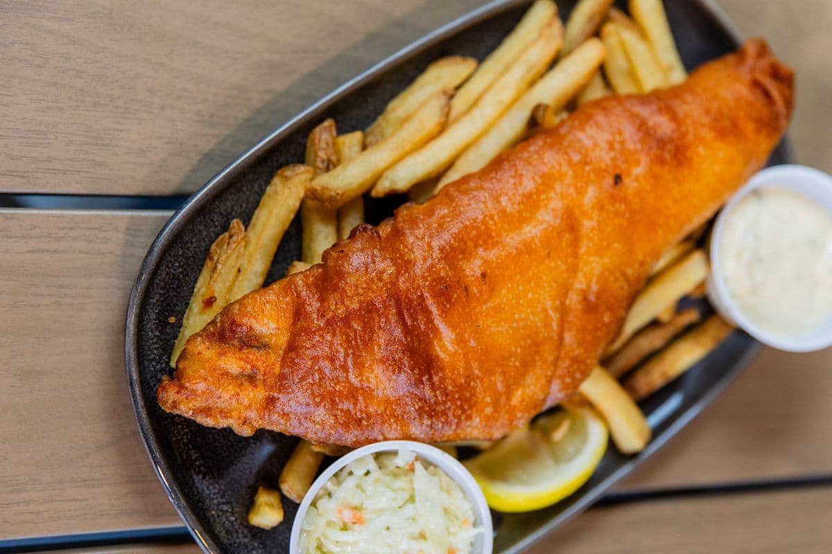Beer Battered Fish and Chips (1 Pc)