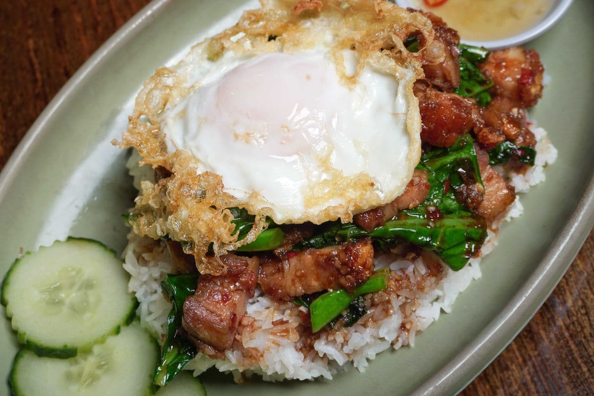Kana Moo Grob - Crispy Pork Belly Stir-Fry