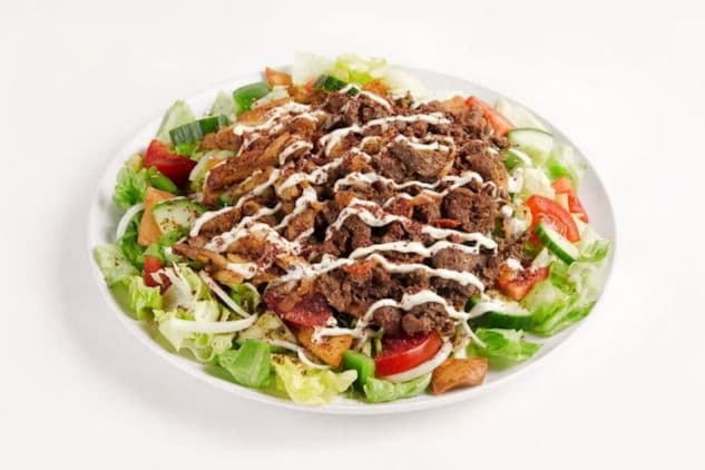 Mixed Meat on Salad