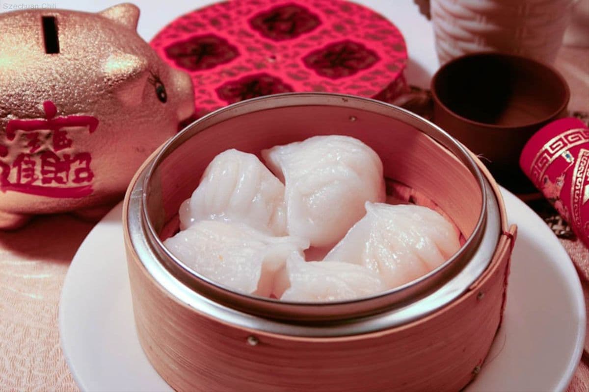Steamed Shrimp Dumplings (4 pcs) 虾饺