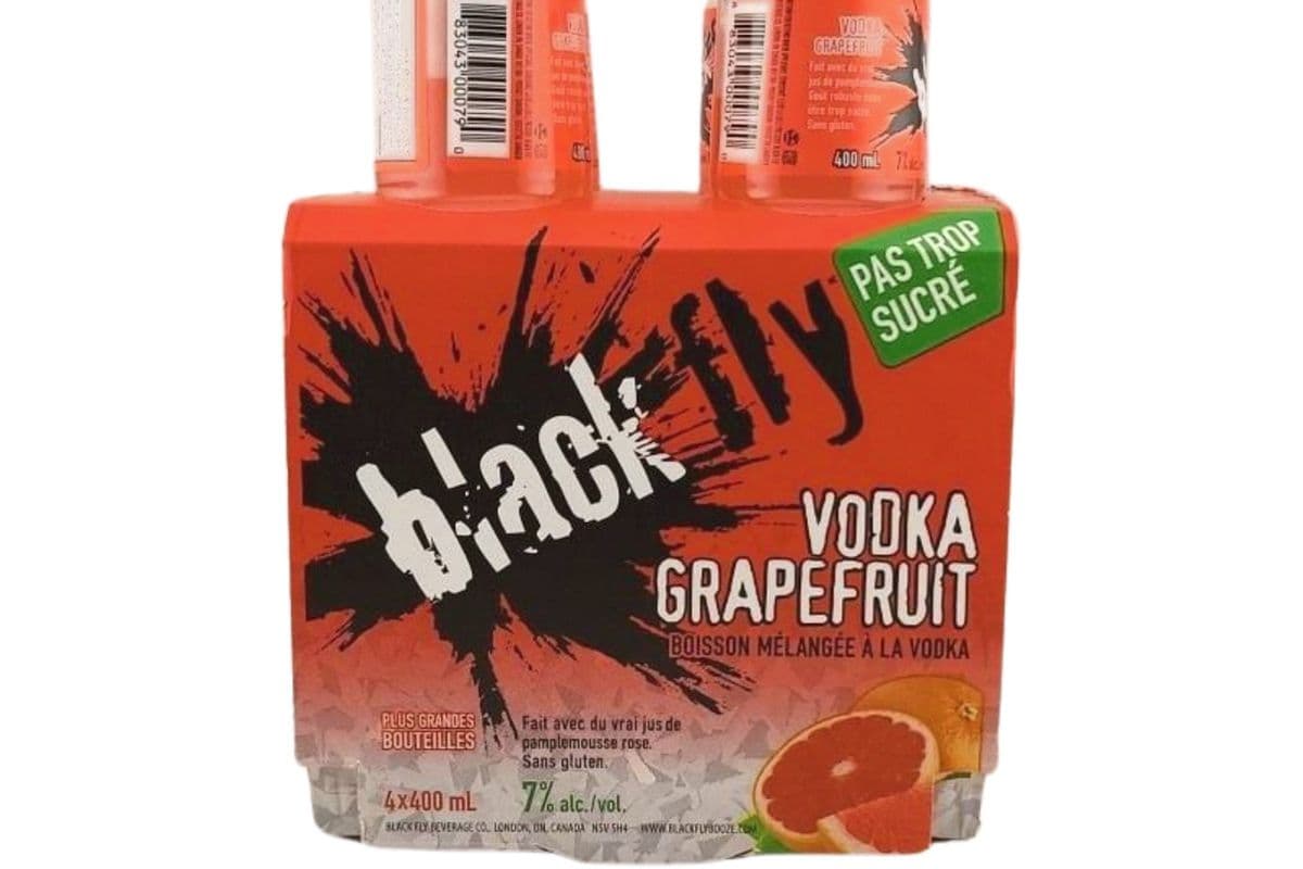 BLACK FLY VODKA GRAPEFRUIT 4PK (4 x 400ML)