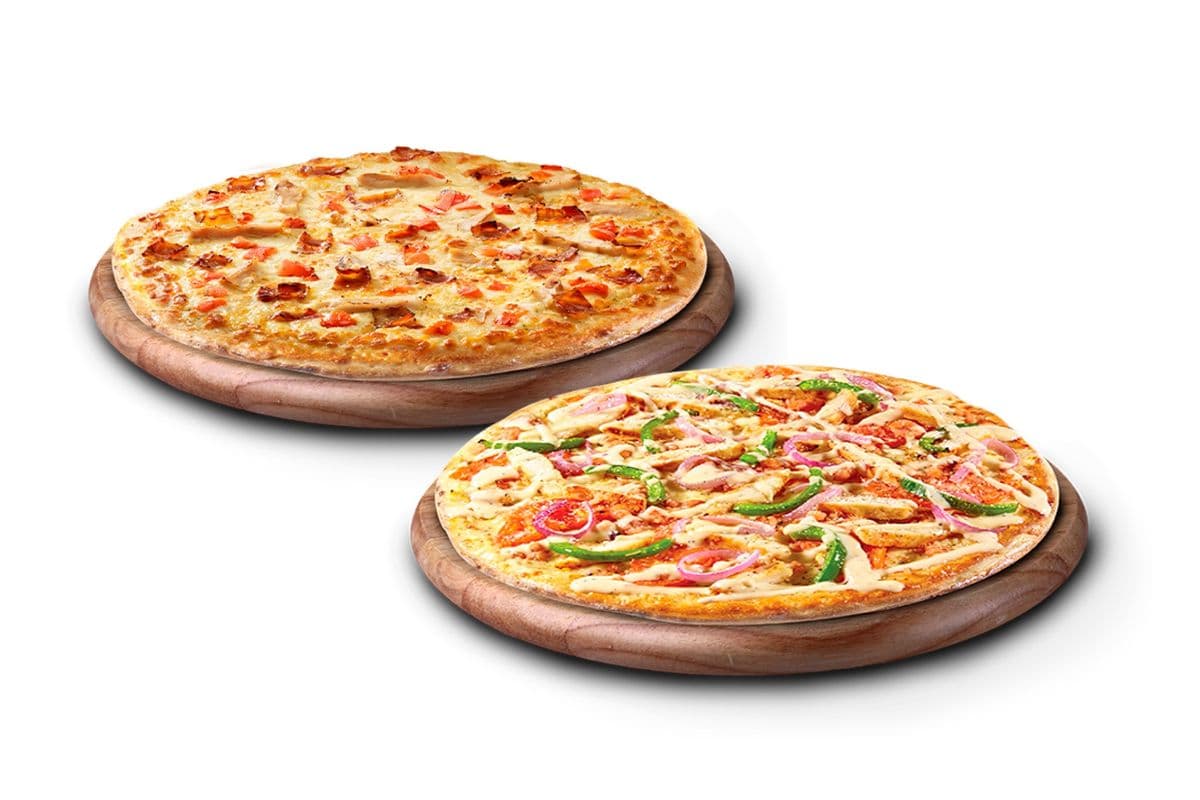 2 x 12" Specialty Pizzas