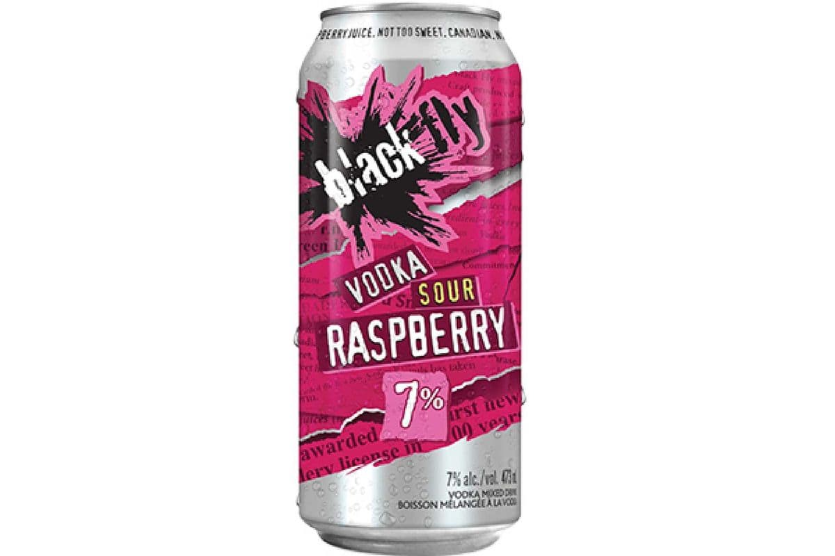 Black Fly Vodka Sour Raspberry (1 x 473 ml Can)