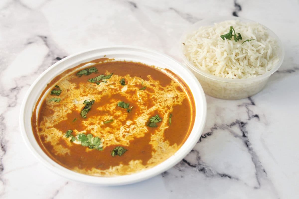 Black Daal and Rice