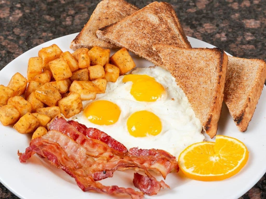 Three Egg Breakfast with choice of protein