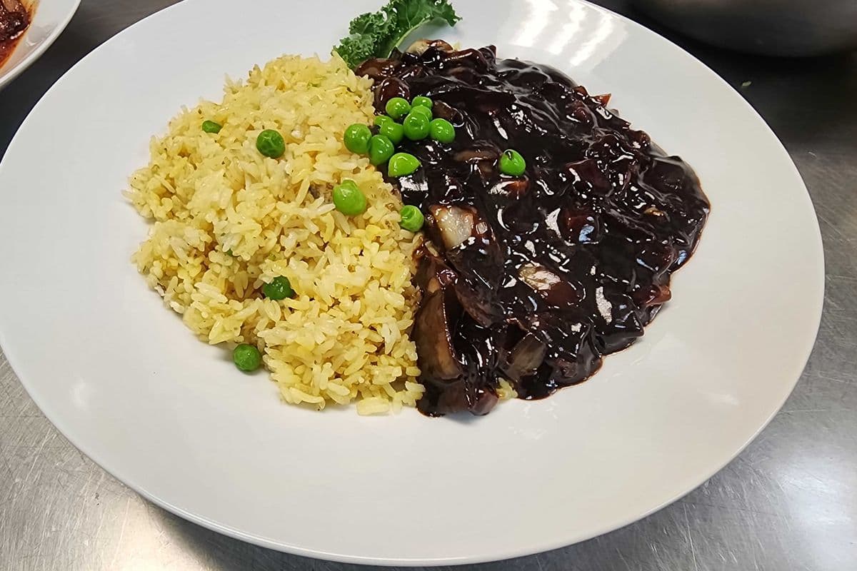 Black Bean Sauce with Rice