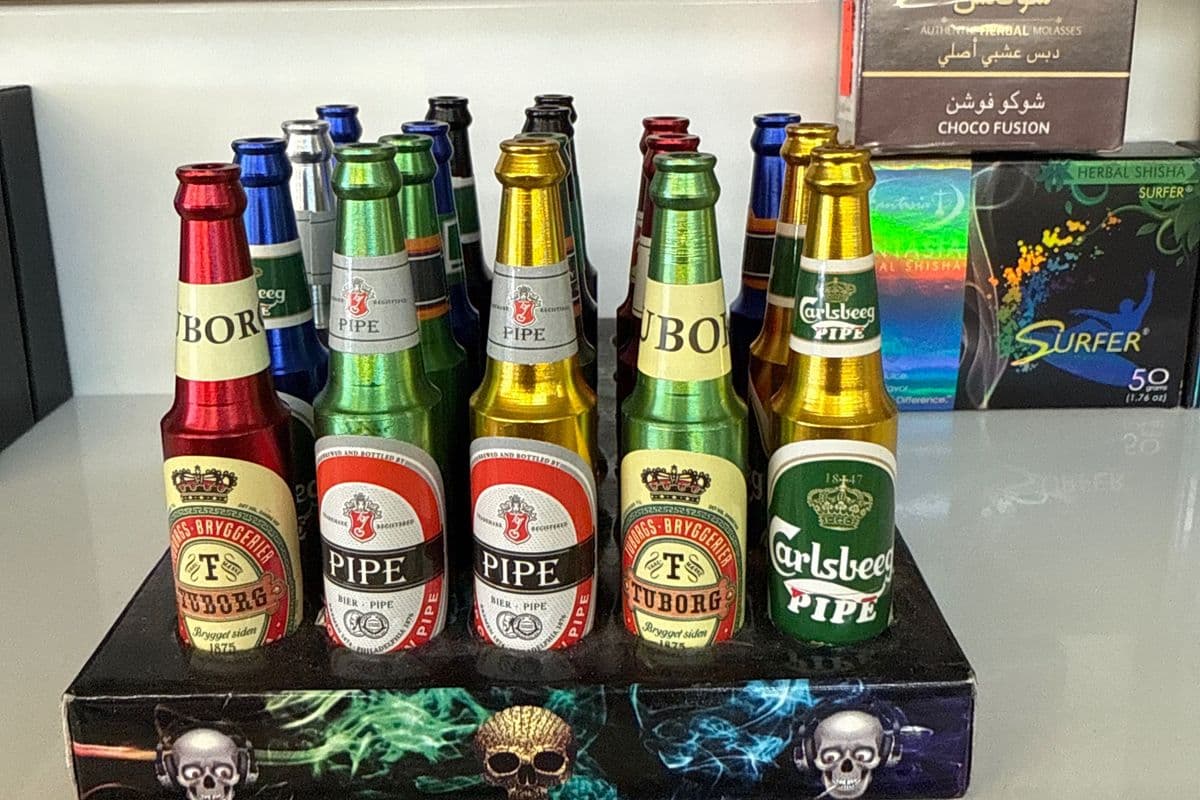 One hitter beer bottle