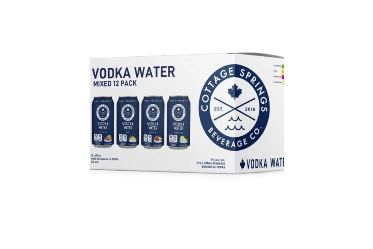 Cottage Springs Vodka Water (12 Pack Cans) (12 x 355ml)