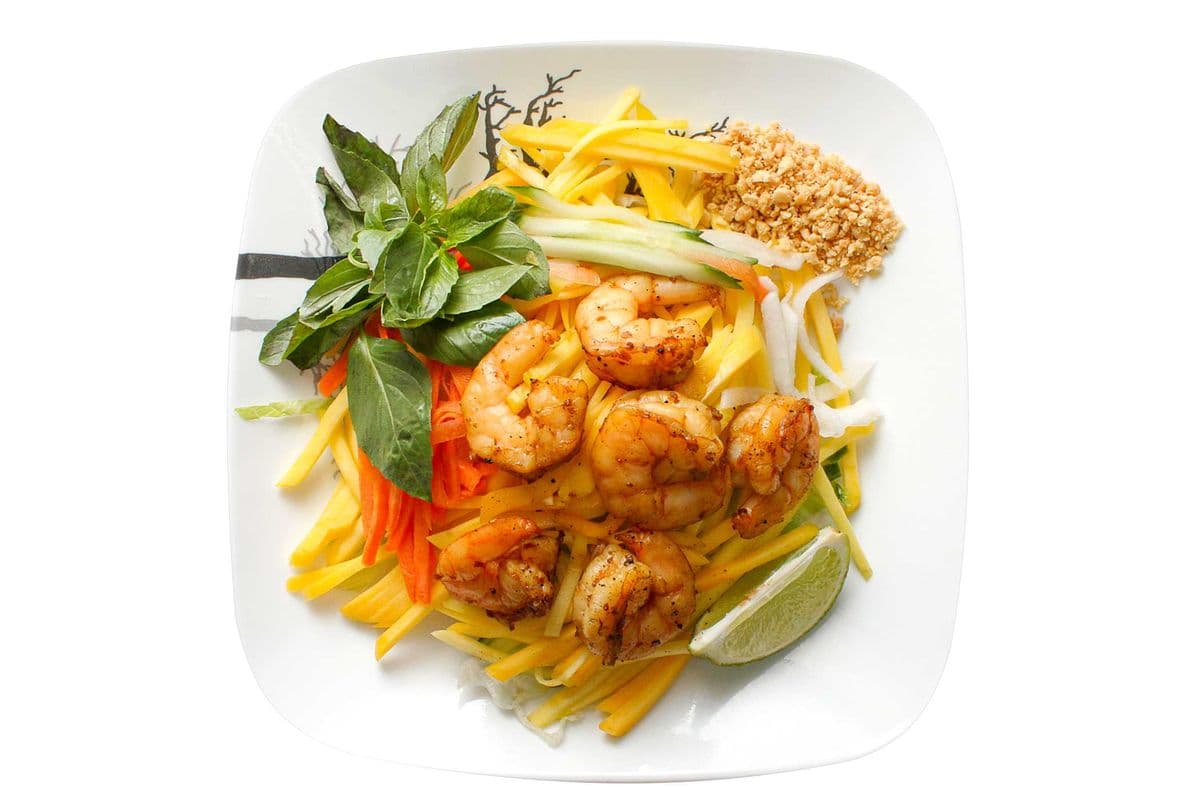 S1. Mango Salad with Grilled Shrimp