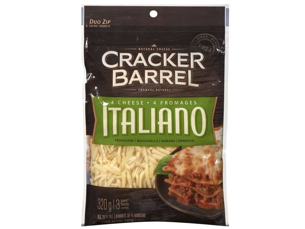 CRACKER BARREL 4 CHEESE ITALIANO 320G