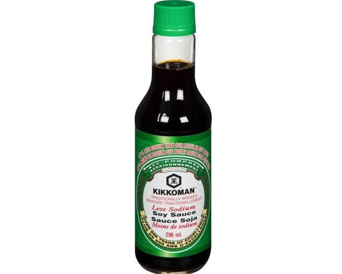 KIKKOMAN SOY SAUCE LESS SODIUM 296ML
