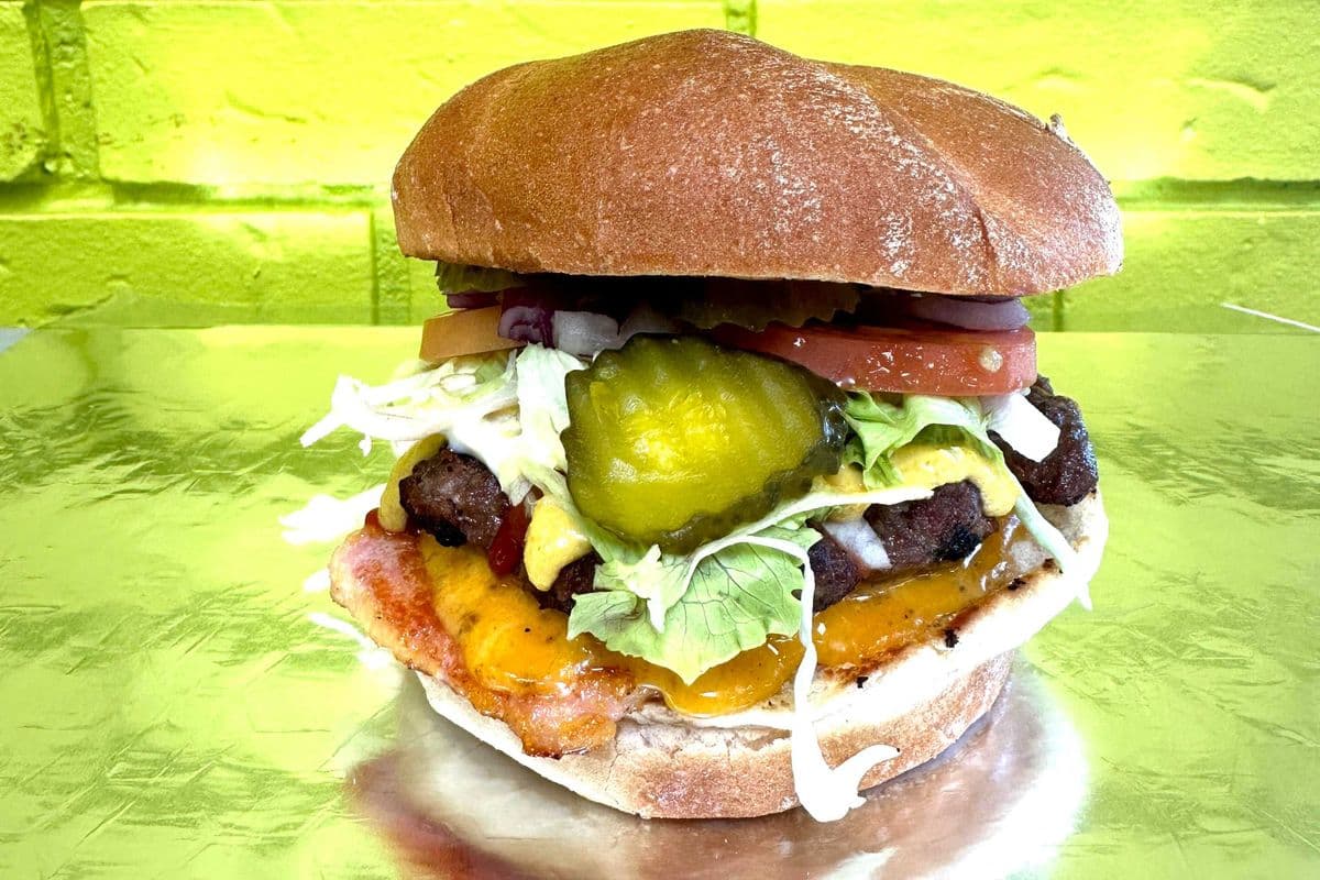 Canadian Bacon Cheeseburger