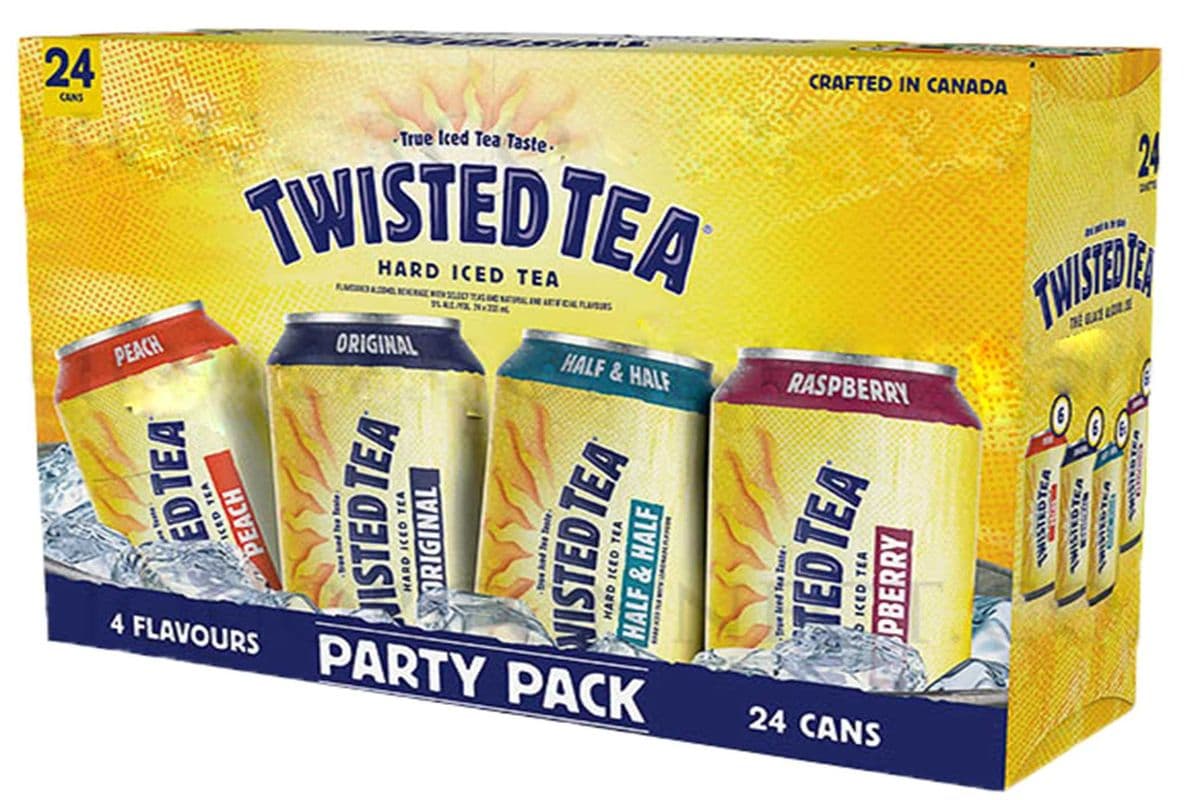 TWISTED TEA party VARIETY PACK 24 CANS (24 x 355ML)