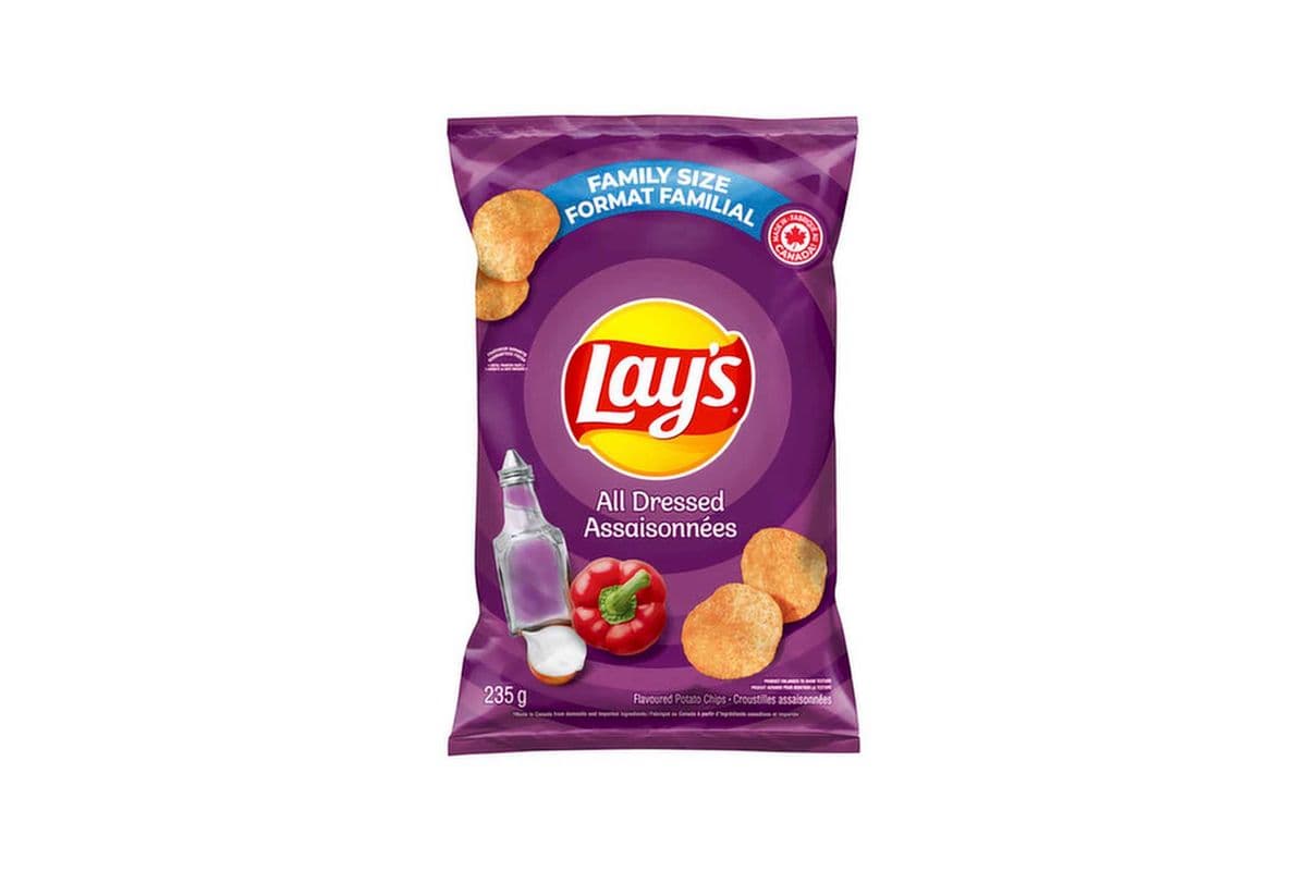 Lays All Dressed Potato Chips (220g)